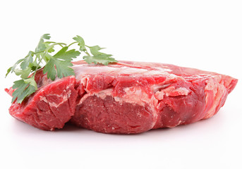 raw piece of beef