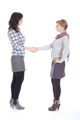 womens handshake the hand