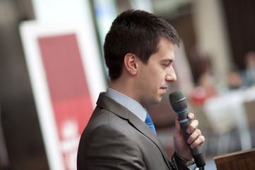 Business conference speaker