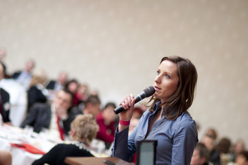 Business conference speaker