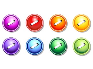 Bottoni Colorati-Buttons Colors-Vector