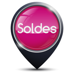 Symbole glossy vectoriel soldes / promotions