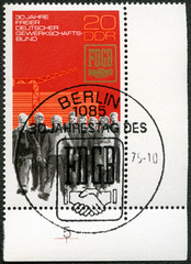 GERMANY - CIRCA 1975: shows Construction Workers