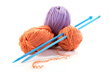 Spokes and threads for knitting isolated