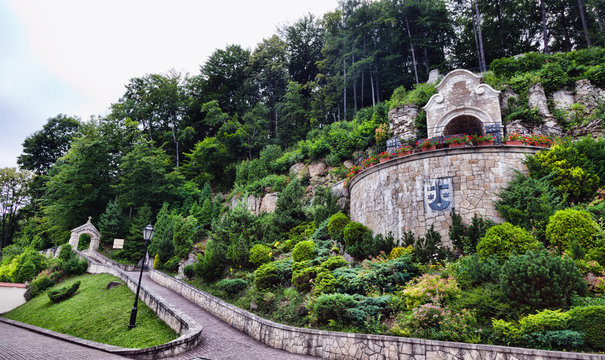 Poland - monastery of Discalced Carmelites in Czerna. Old abbey.