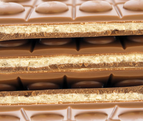 Chocolate abstract texture