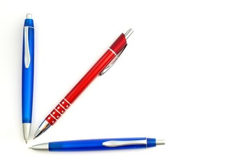 Red and blue pencil