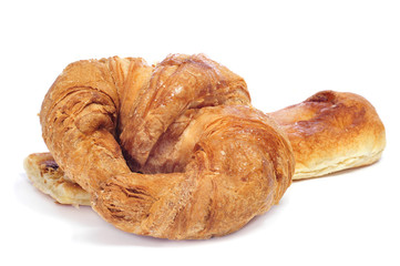 croissant and coca amb sucre