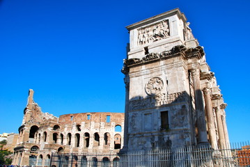 Arco di Costantino e Colosseo, Roma