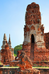 Pagoda in temple in Ayutthaya, medieval capital