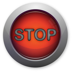 Stop red button
