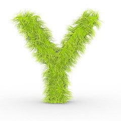 Texteffekt Haare Y grün