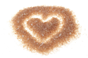 Brown sugar heart