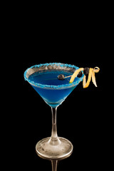 Blueberry lemon martini