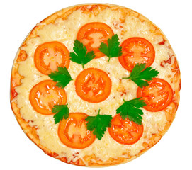 pizza isolated on white background