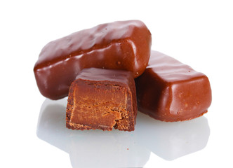Сhocolate candy isolated on white