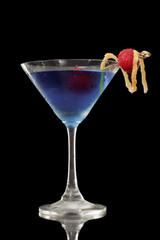Blueberry lemon martini