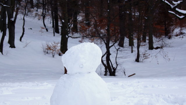 construction of a snowman