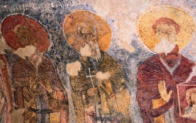 frescos in St. Nicholas church in Demre, Turkey