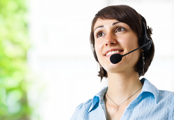 Portrait of a beautiful customer representative