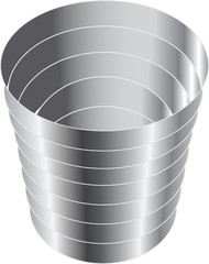 The steel cup for wine