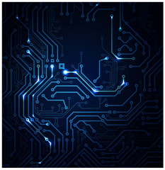 blue Abstract background of digital technologies - 39224879