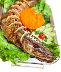 Fish fried for a breakfast