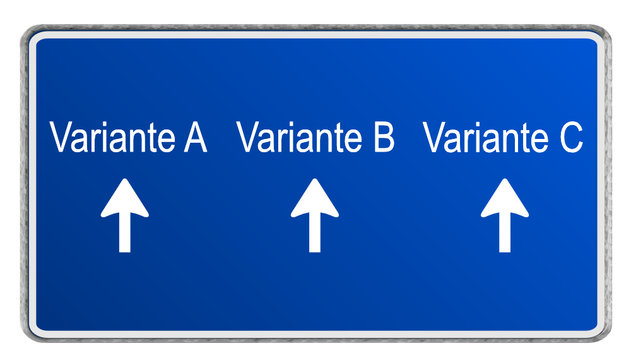 Autobahnschild Varianten