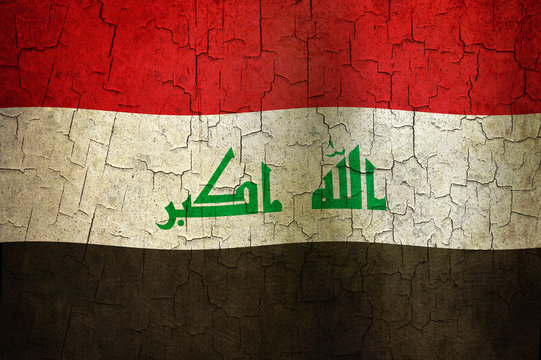 Grunge Iraq flag