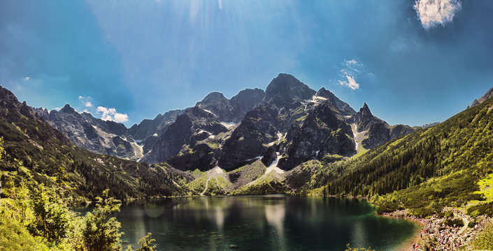 Fototapeta Morskie Oko lake in polish Tatra mountains