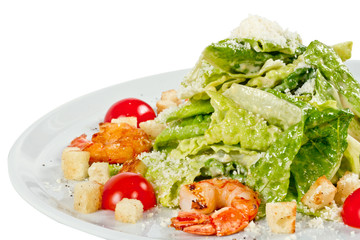 Caesar Salad with shrimps