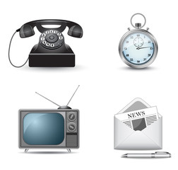 Business website icon set