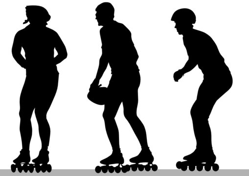People on skates