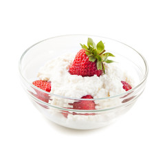 Strawberry and curd