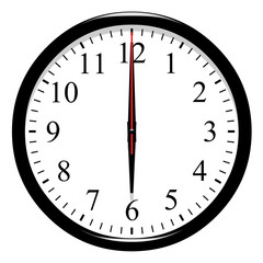Horloge - 6 heure précise