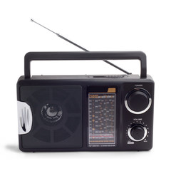 black radio isolated