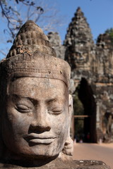 Obraz premium Porte sud du Bayon, Siem Reap