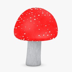 3d render of amanita muscaria