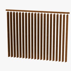3d render of large curtains