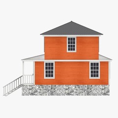 3d render of US house
