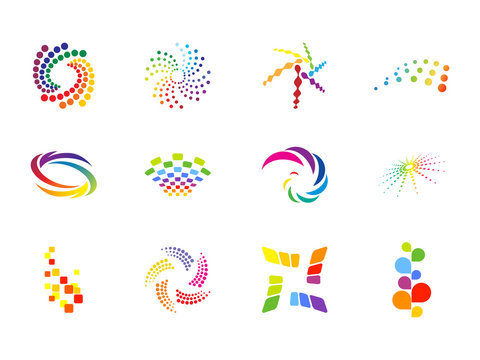 0105 Abstract Color and Dots Icons