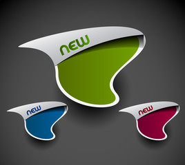 advertisement labels stickers