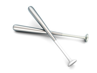 Zwei aluminium Baseball Schläger