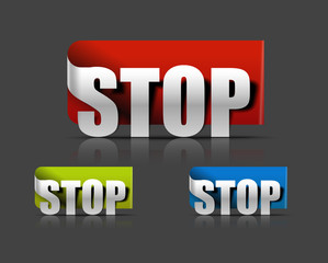 stickers for stop design