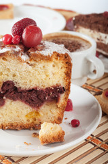 tasty cherry cake