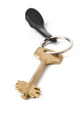 key on a white background