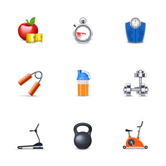 Fitness ans sport icons
