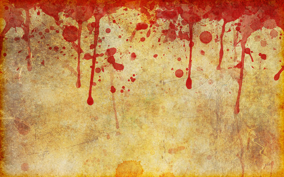 Old paper with messy blood stains Stock Illustration by ©exshutter  #102456804