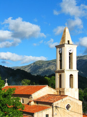 Fototapeta na wymiar Evisa, village in Corsica