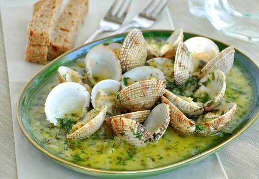Clams & Cockles in white wine sauce